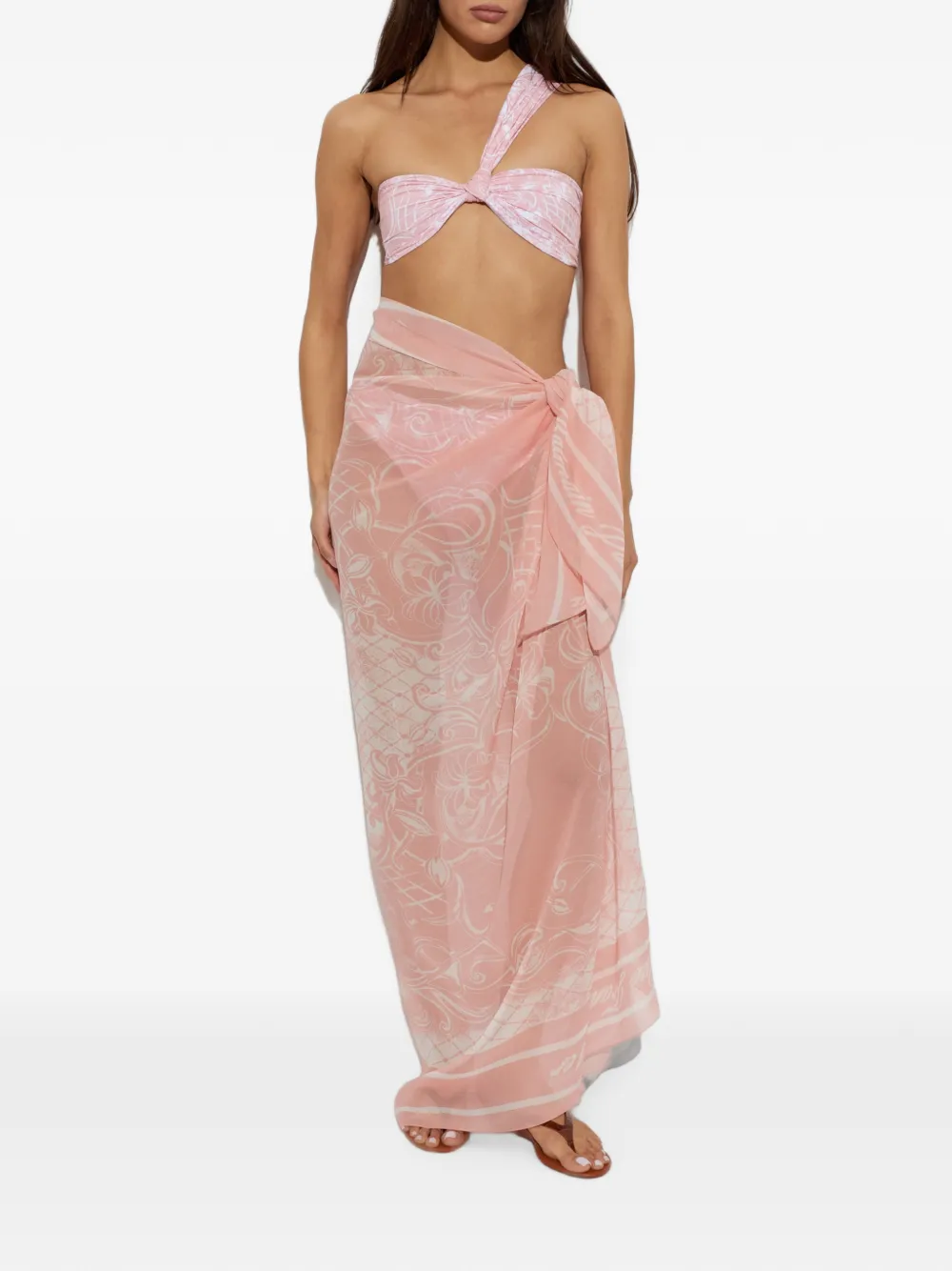 Balmain Tuniek met bloemenprint Roze