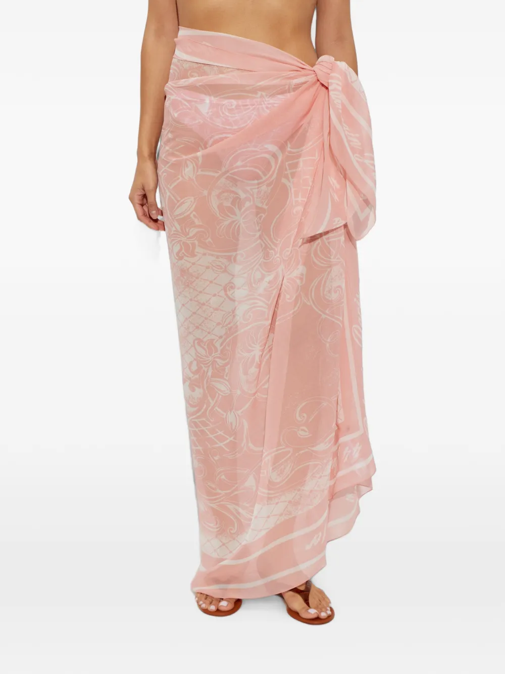Balmain Tuniek met bloemenprint Roze