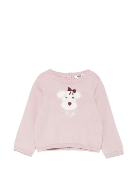 Liu Jo Kids dog-motif sweater