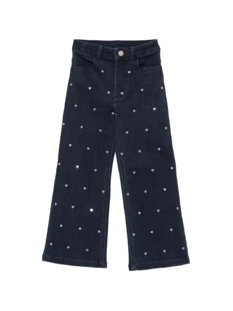 TWINSET Kids heart-embellished jeans