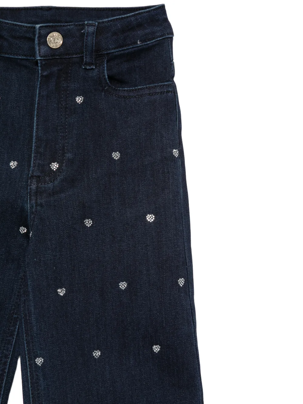 TWINSET Kids Jeans verfraaid met hart Blauw
