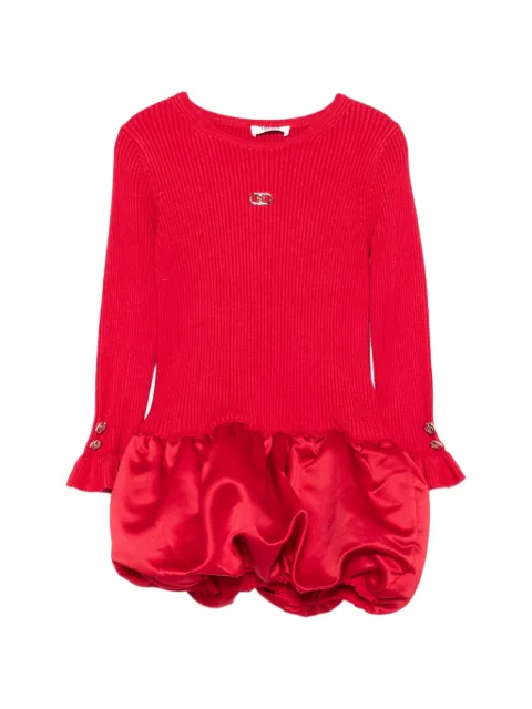 Liu Jo Kids ribbed-knit puff-skirt dress