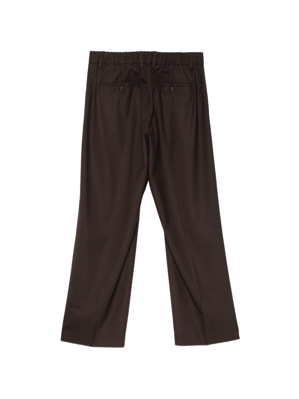 NN07 pleated elasticated-waistband trousers Bruin