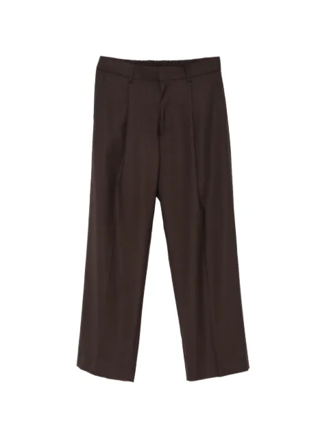 NN07 pleated elasticated-waistband trousers