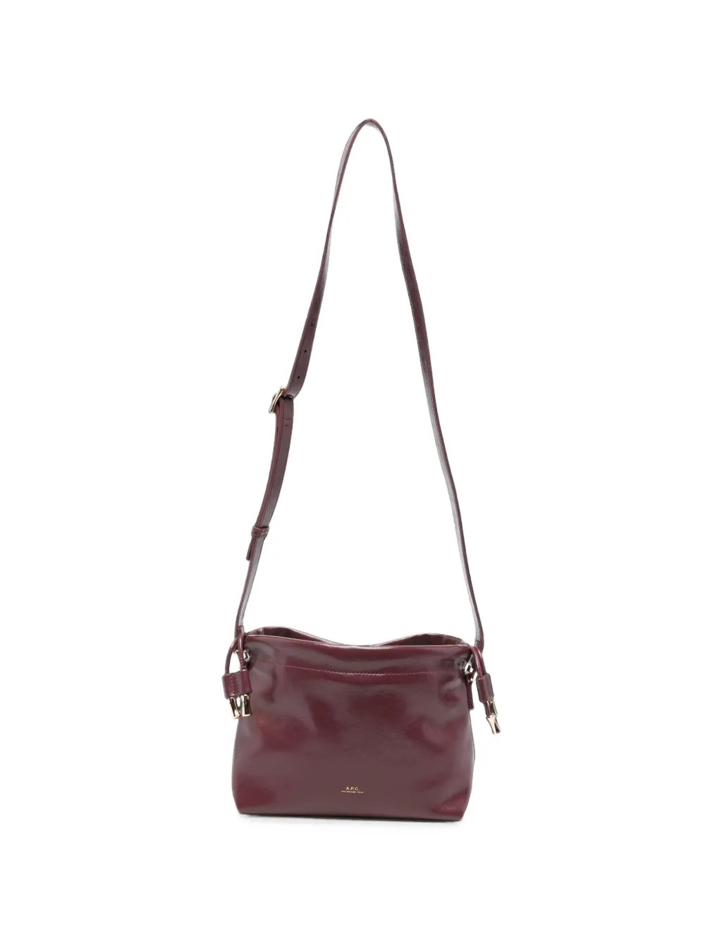 A.P.C. logo-print shoulder bag - Rosa