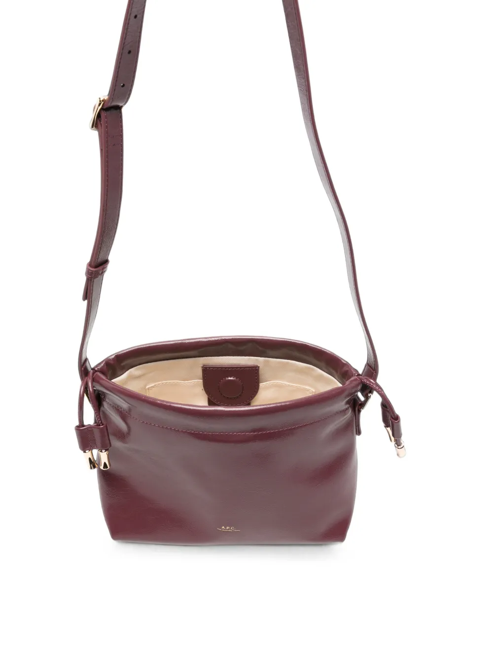 A.P.C. Ninon mini-schoudertas met trekkoord Roze