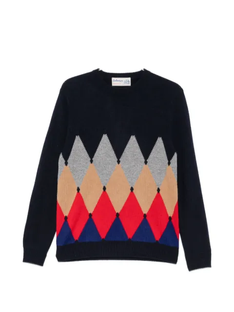 Ballantyne argyle-intarsia sweater
