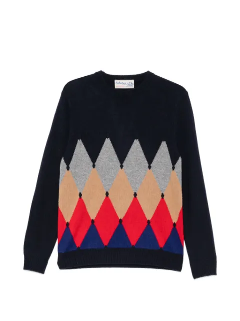 Ballantyne argyle-intarsia sweater