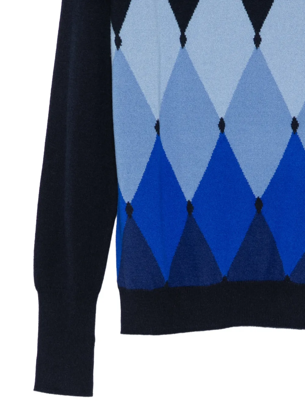 Ballantyne Trui met argyle patroon Blauw