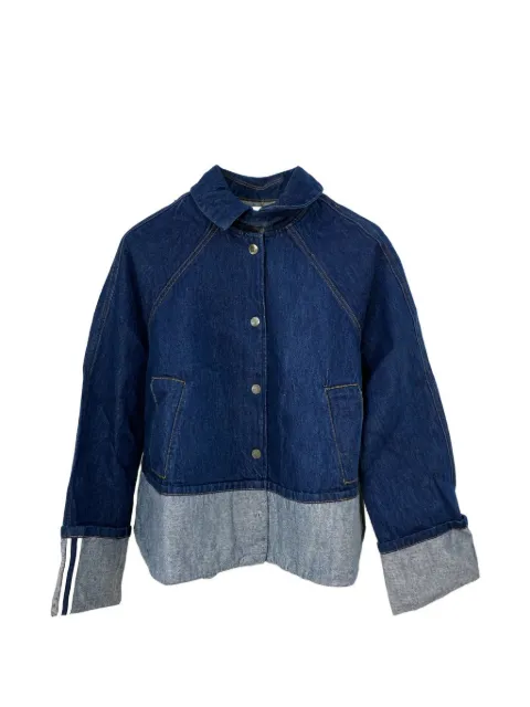Brandon Maxwell Wells trapeze denim jacket