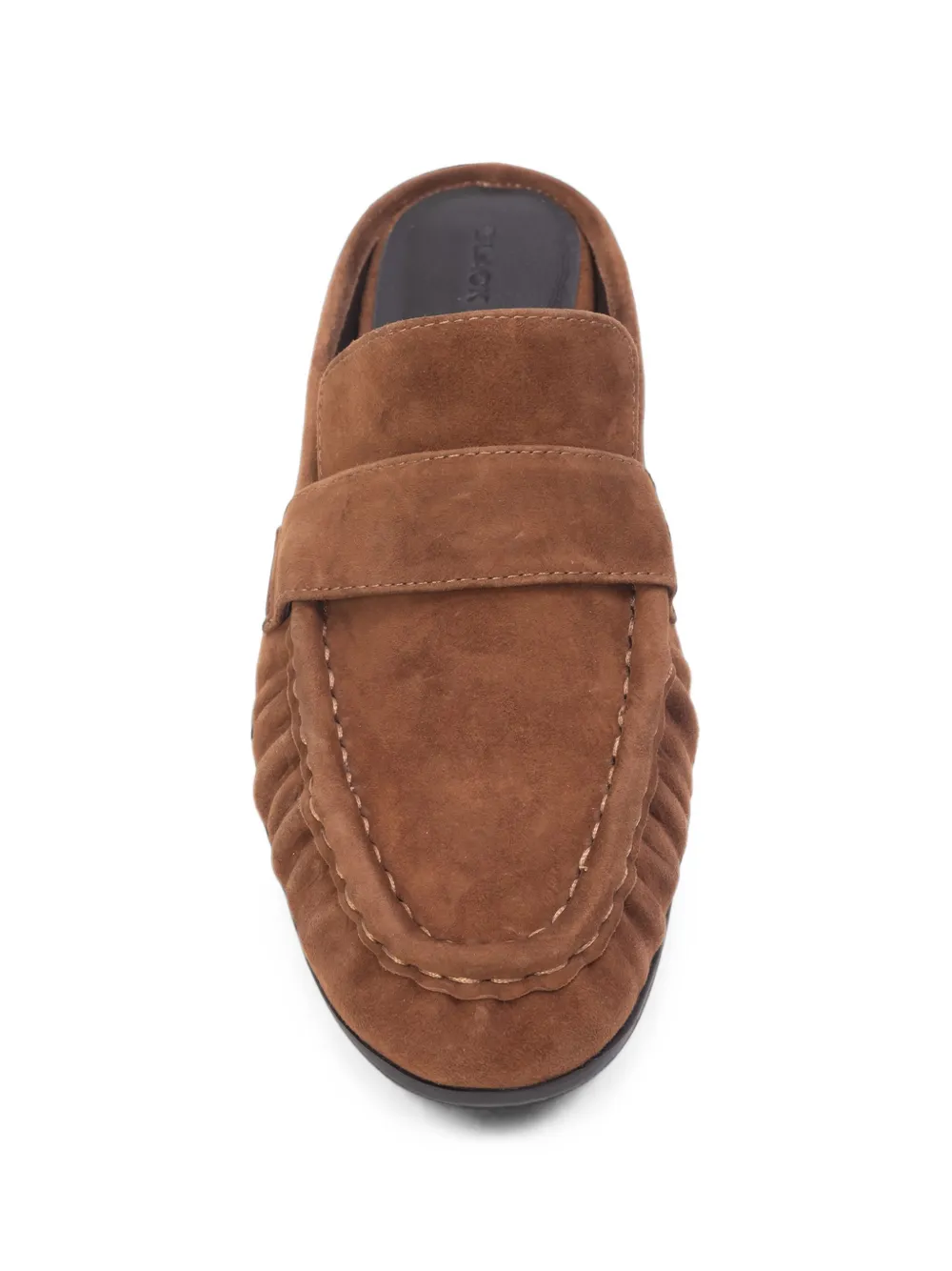 BLACK SUEDE STUDIO Gabby suede flat mules Bruin