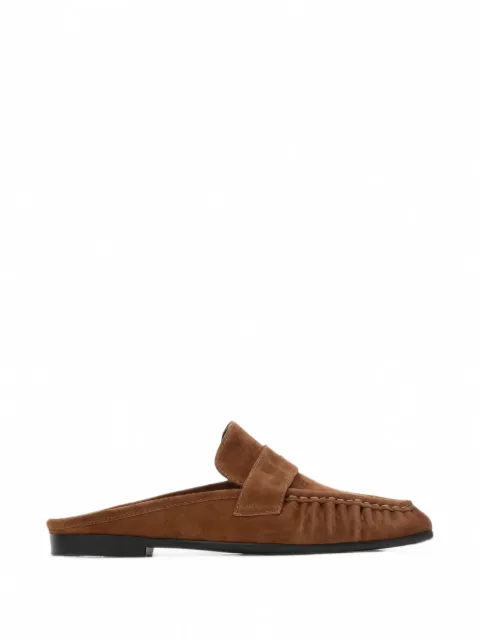 BLACK SUEDE STUDIO Gabby suede flat mules