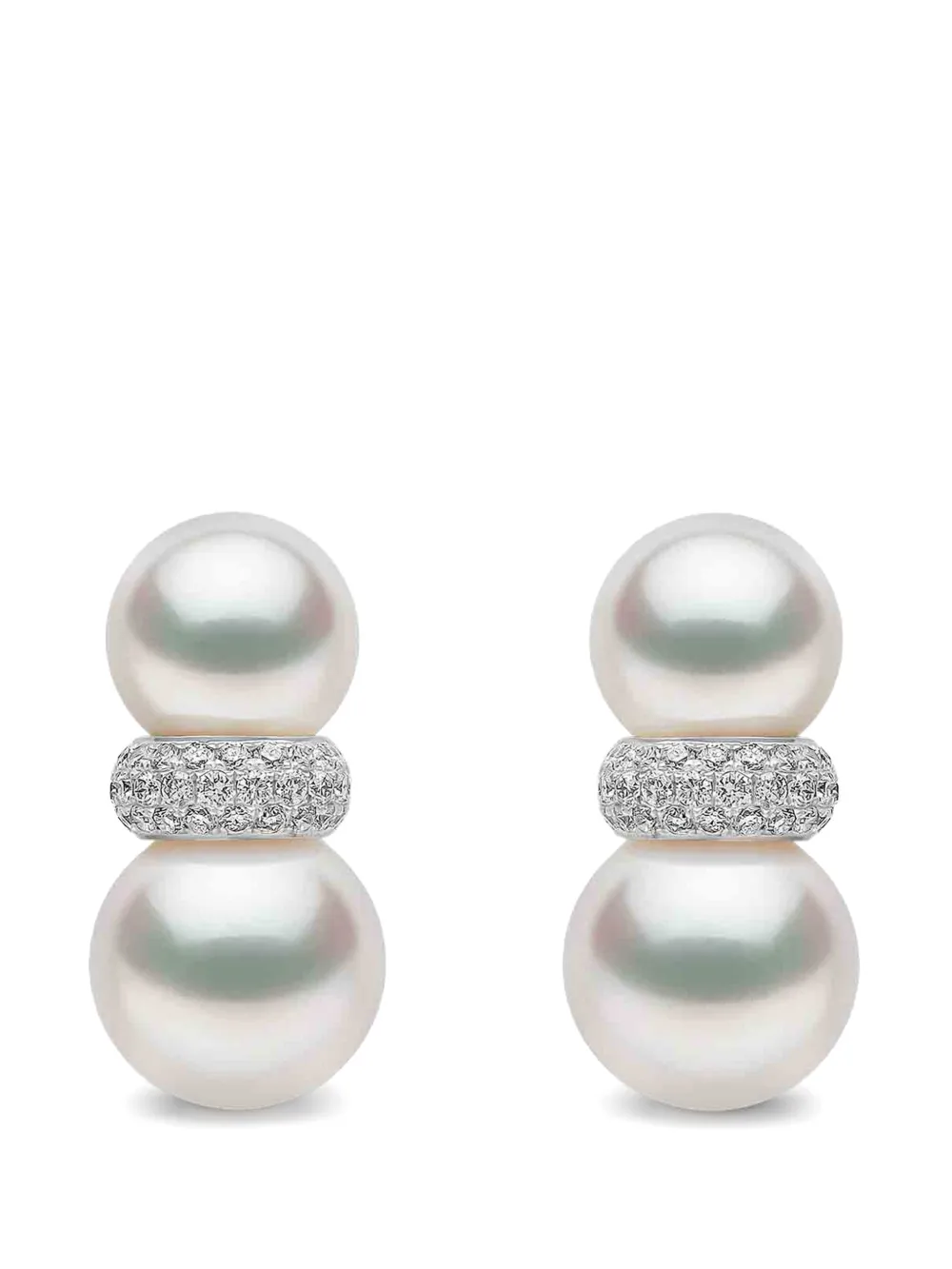 Yoko London Glitz South Sea pearl and diamond earrings