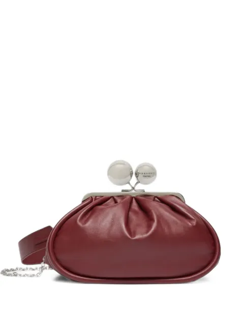 Weekend Max Mara medium Pasticcino leather clutch bag
