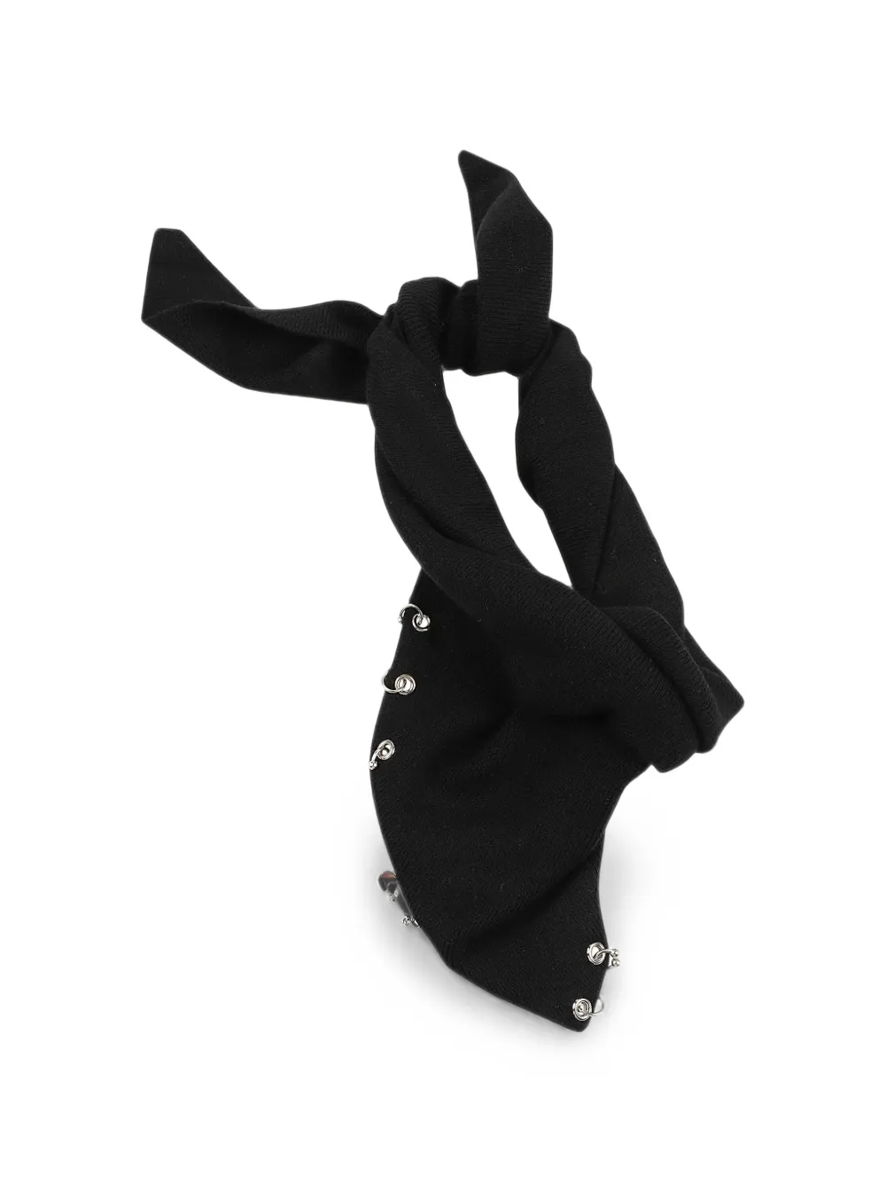 PINKO safety-pin scarf - Nero