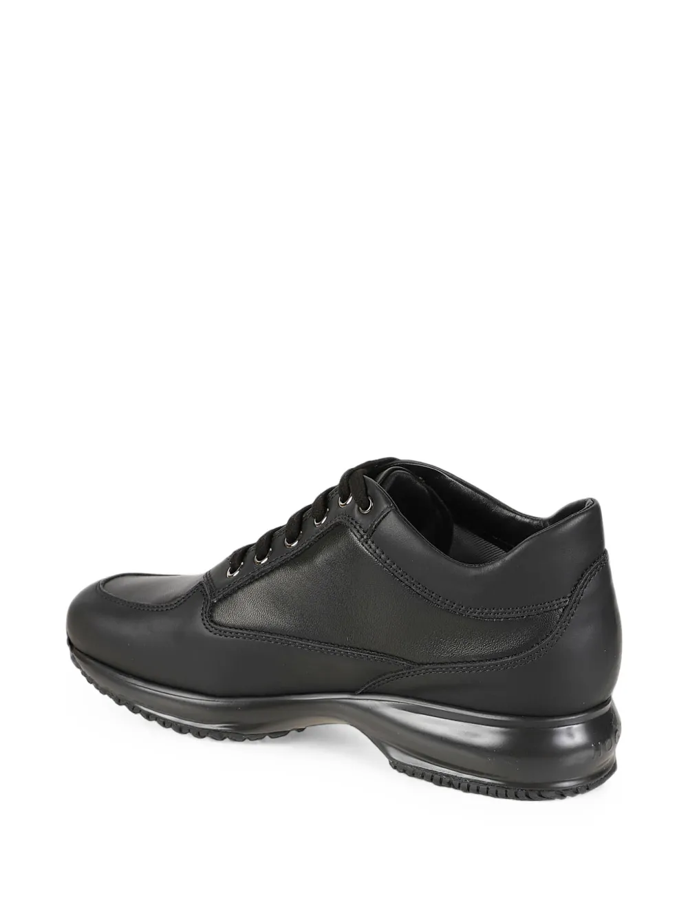 Hogan crystal-embellished leather sneakers Zwart