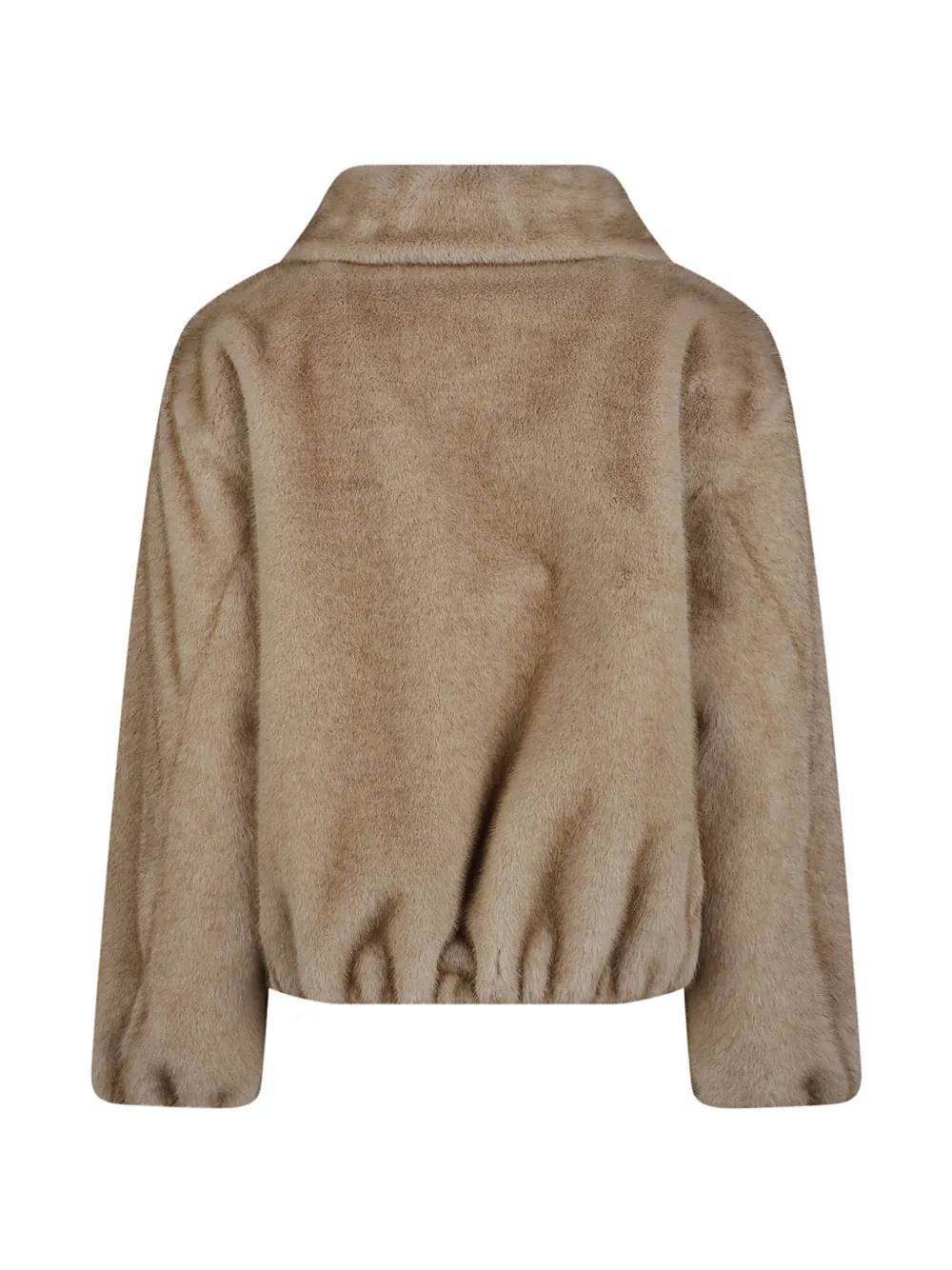 P.A.R.O.S.H. Bomberjack van imitatiebont Beige