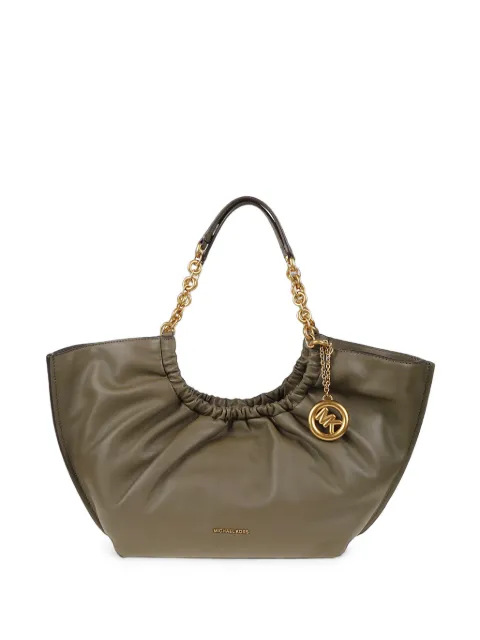 Michael Kors ruched chain-link tote bag