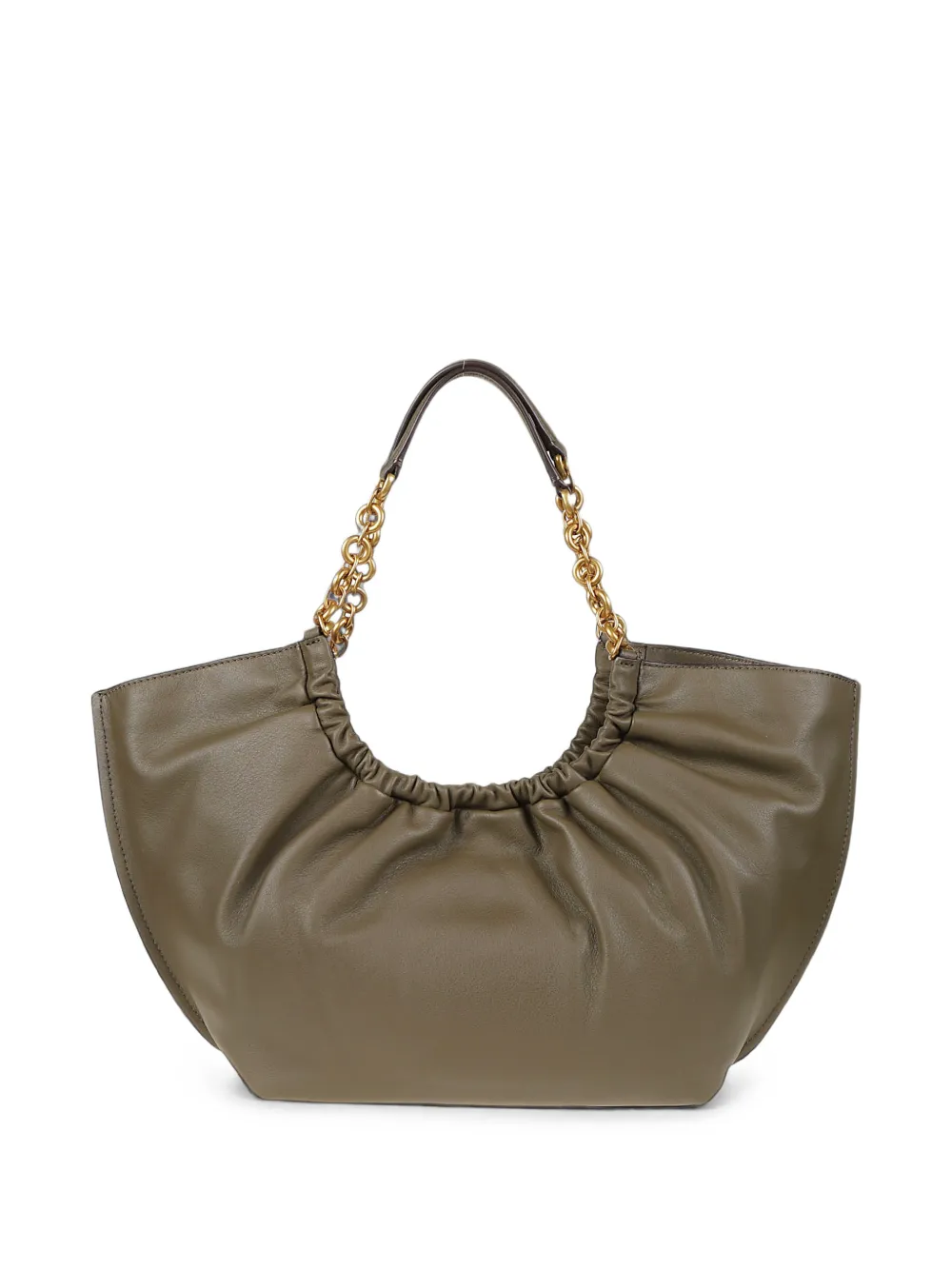Michael Kors Shopper met schakels en ruches Groen