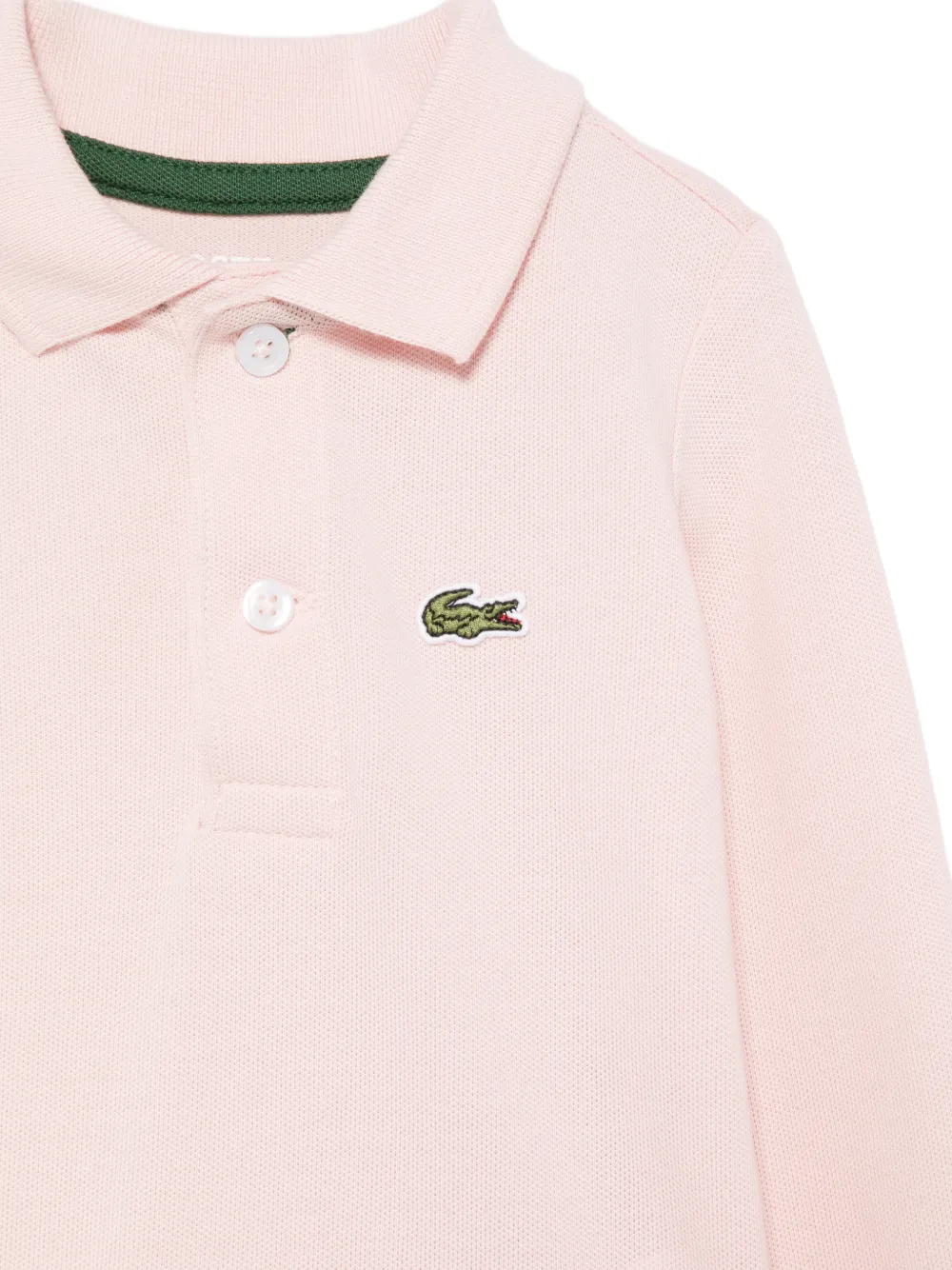 Lacoste Kids Piqué romper met logopatch Roze