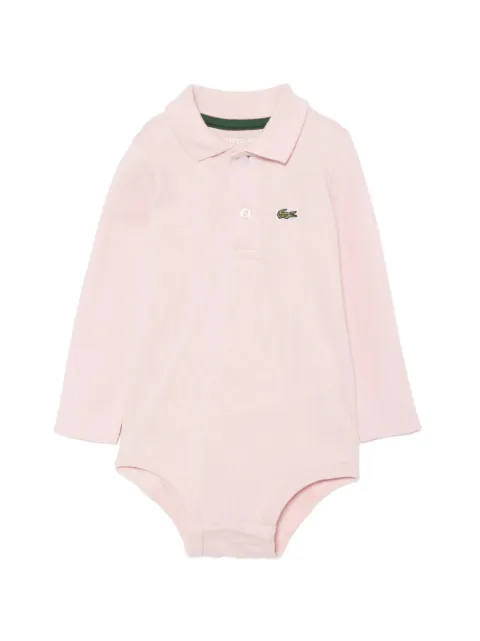 Lacoste Kids logo-patch piqué bodysuit