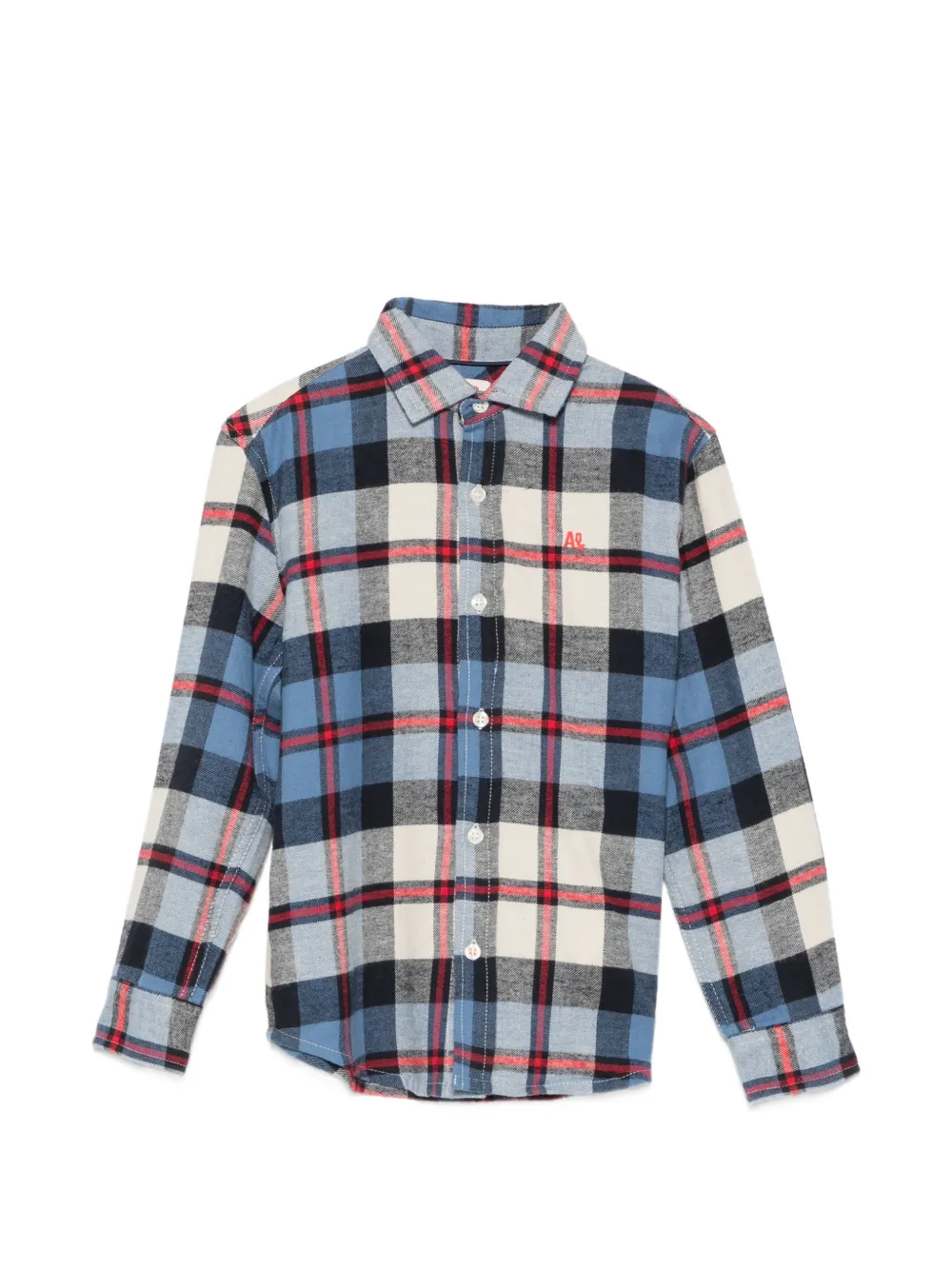 American Outfitters Kids Millow Langarmhemd mit Karomuster - Blau