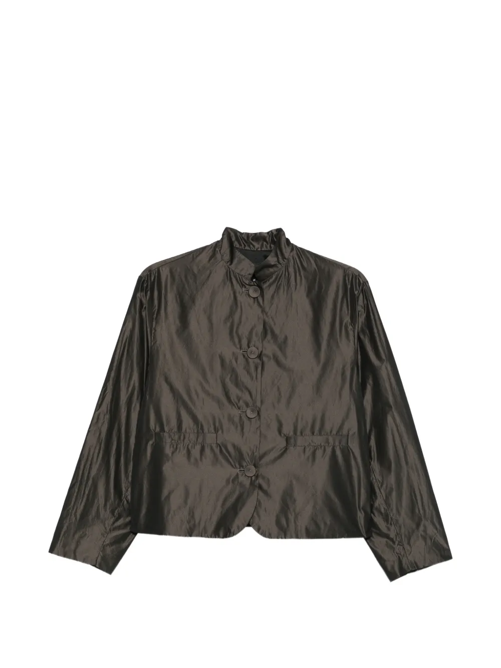 Rosso 35 veste boutonnée à col montant - Gris