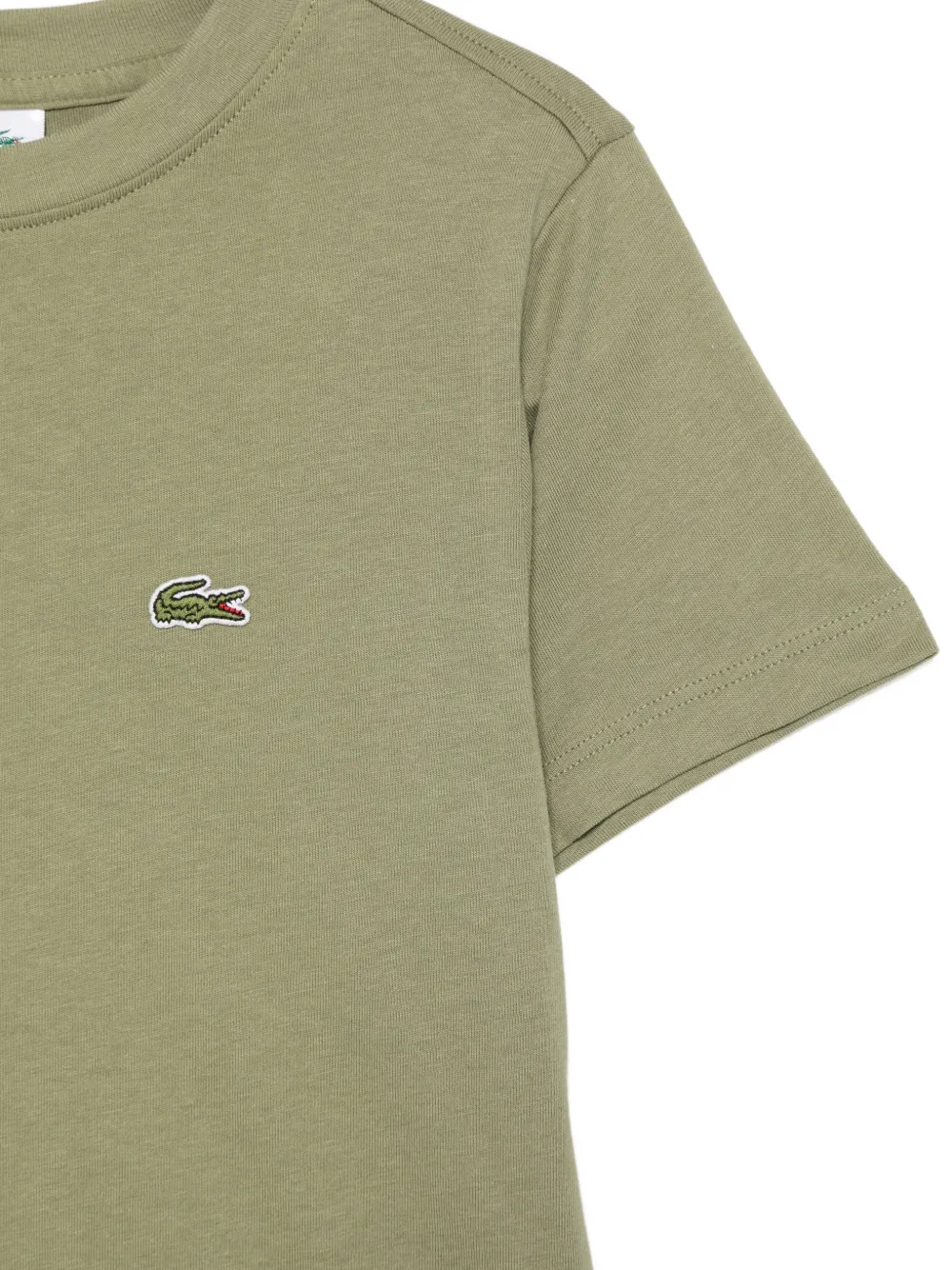 Lacoste Kids T-shirt met logopatch Groen
