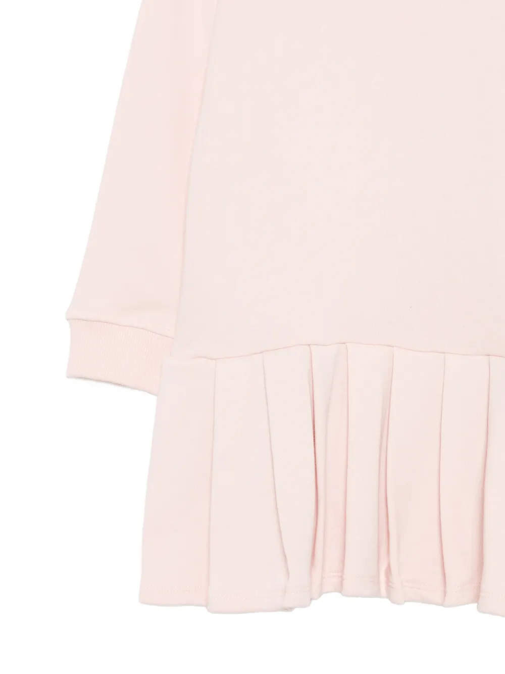 Lacoste Kids Geplooide jurk met logopatch Roze