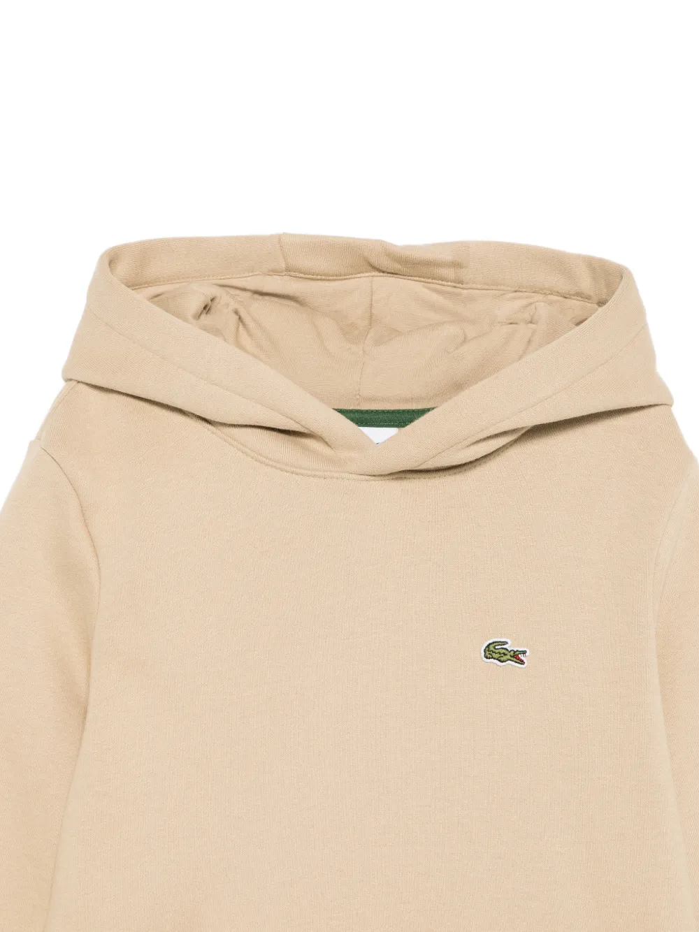 Lacoste Kids Hoodie met logopatch Beige
