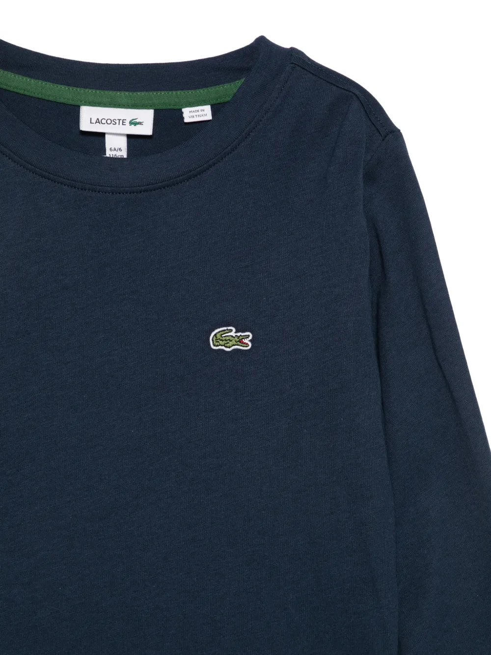 Lacoste Kids T-shirt met logopatch Blauw