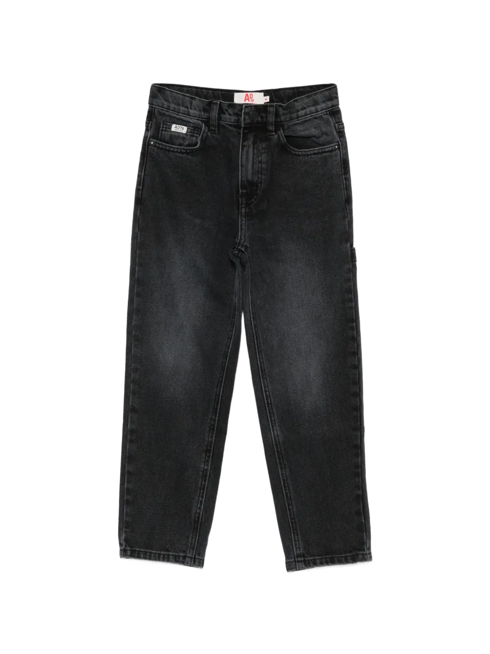 American Outfitters Kids Jeans dritti Blake con effetto schiarito - Nero