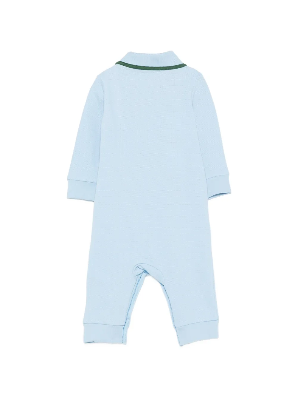 Lacoste Kids logo-patch piqué jumpsuit Blauw