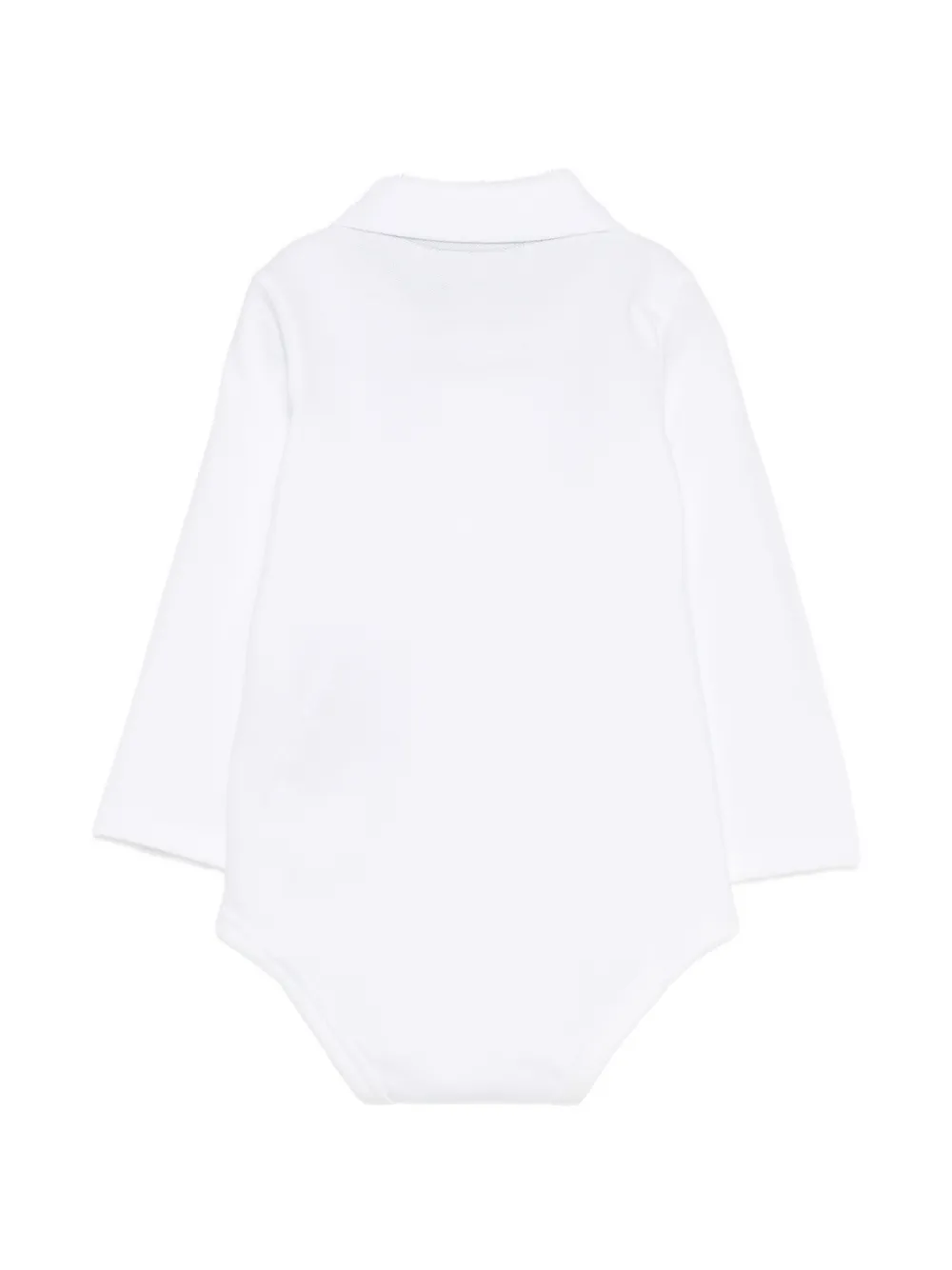 Lacoste Kids Romper met logopatch en lange mouwen Wit