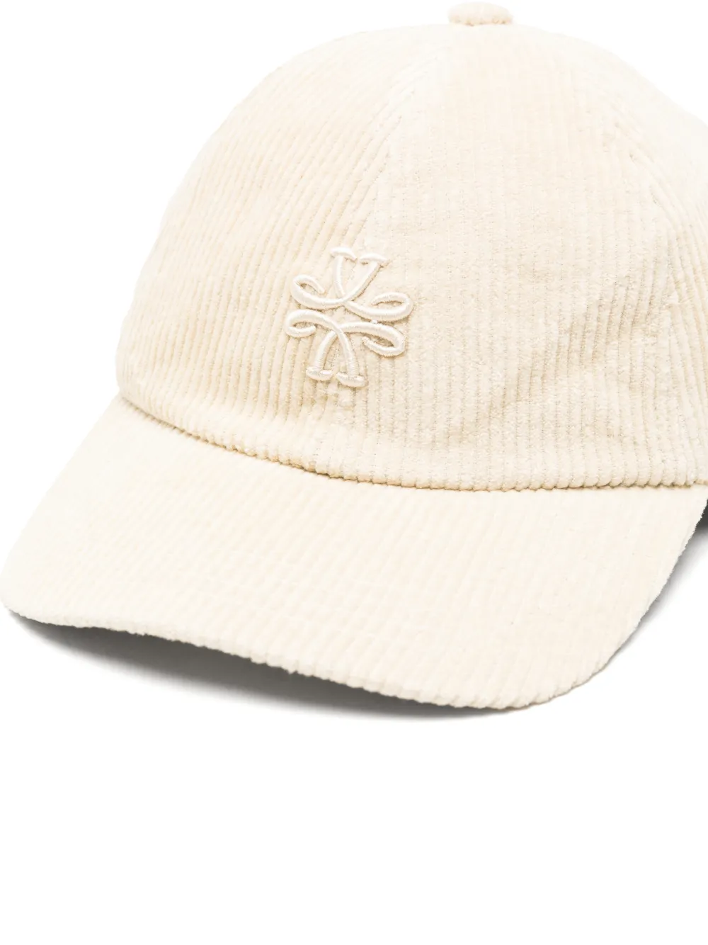 Jacob Cohën logo-embroidered corduroy baseball cap Beige