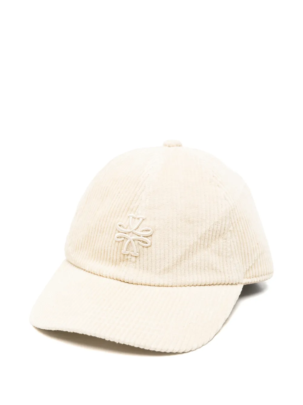 Jacob Cohën logo-embroidered corduroy baseball cap Beige