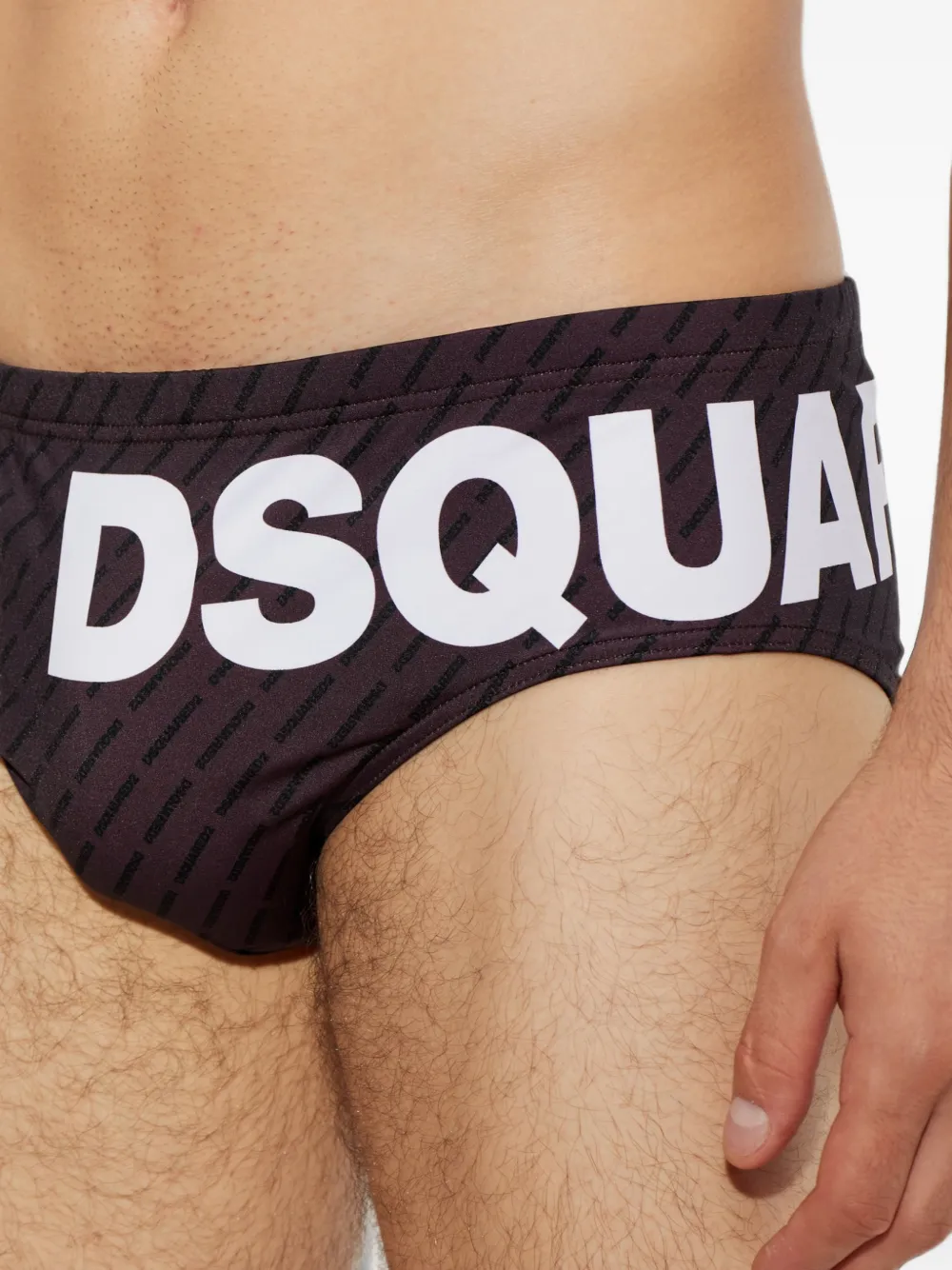 DSQUARED2 Zwembroek met monogram Rood