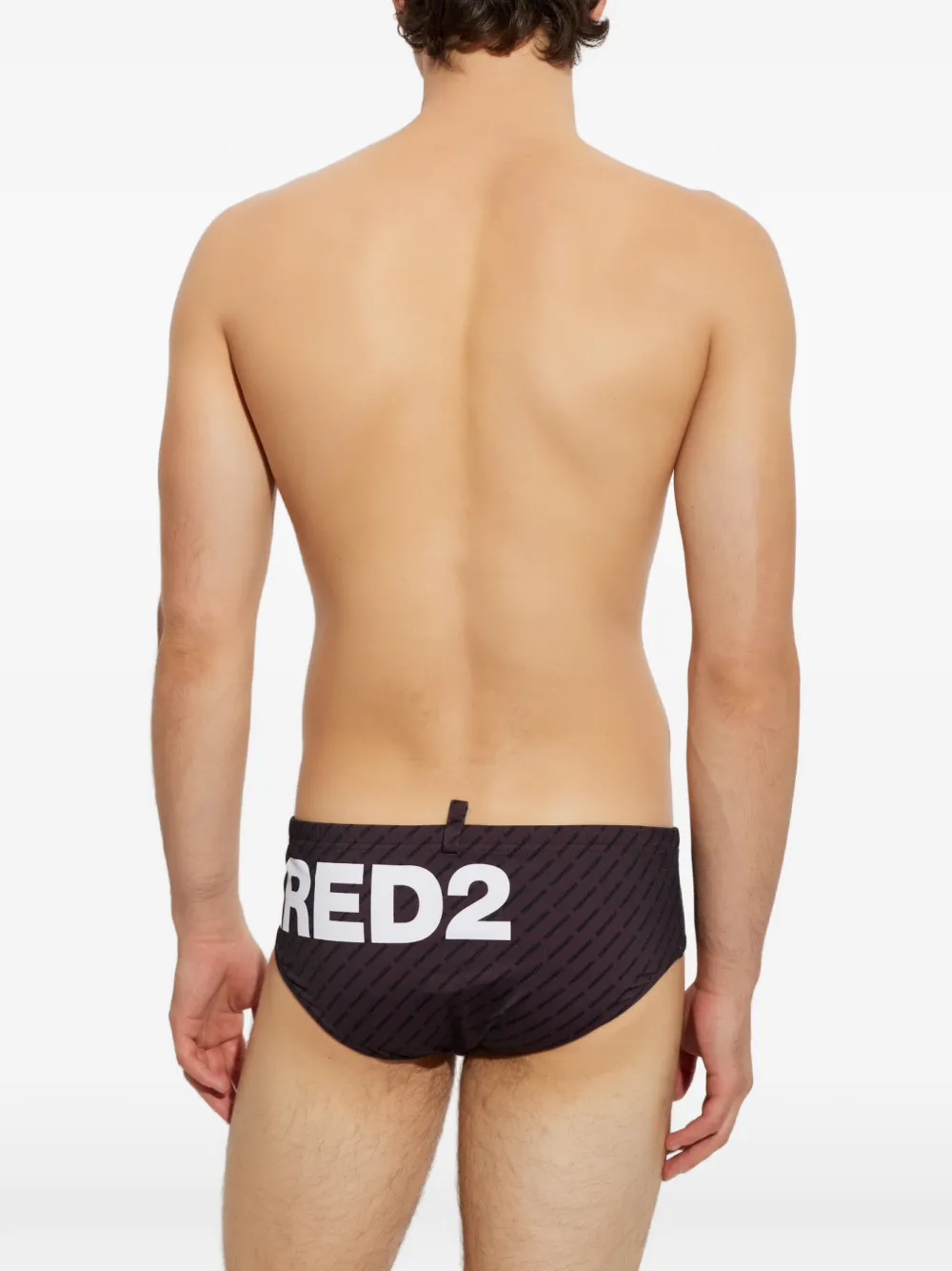 DSQUARED2 Zwembroek met monogram Rood
