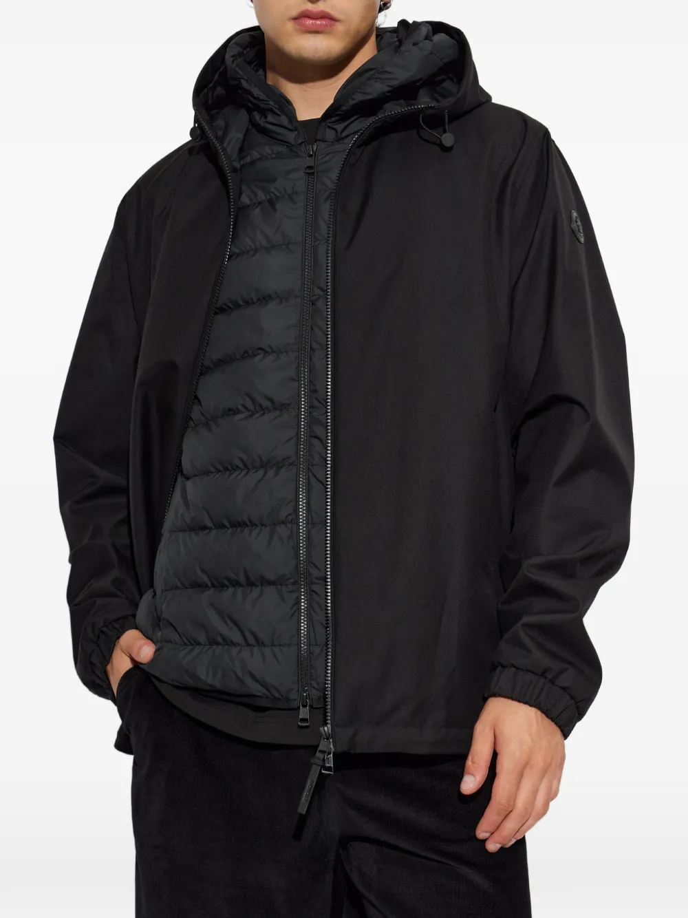 Moncler Skirnix afneembaar jack Zwart