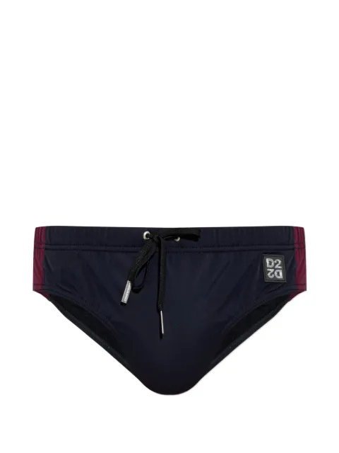 DSQUARED2 logo-patch drawstring swim briefs