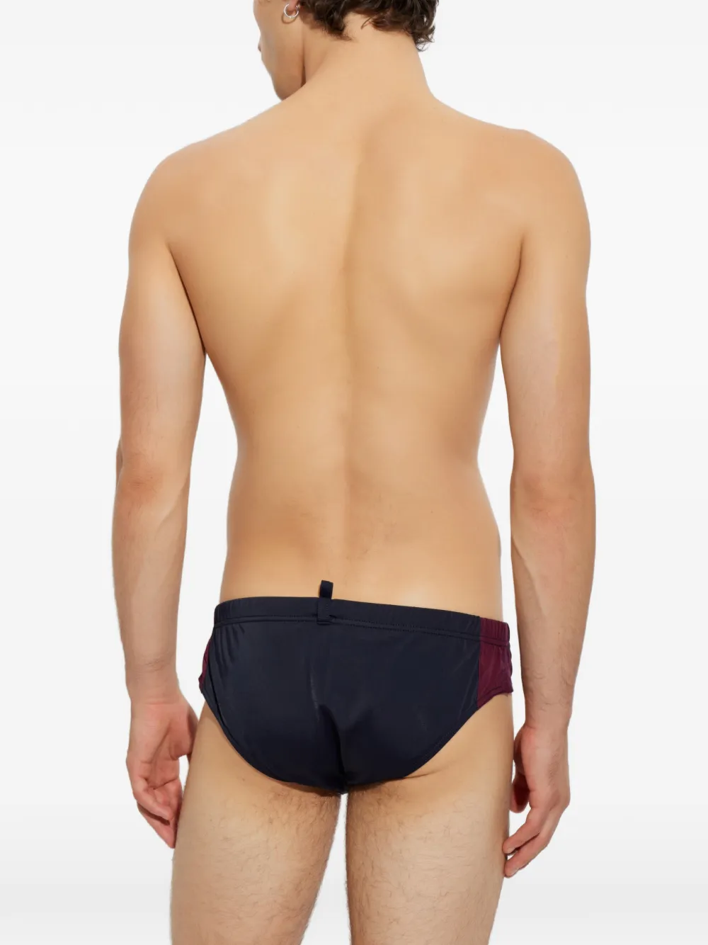 DSQUARED2 Zwembroek met trekkoord en logo-patch Blauw