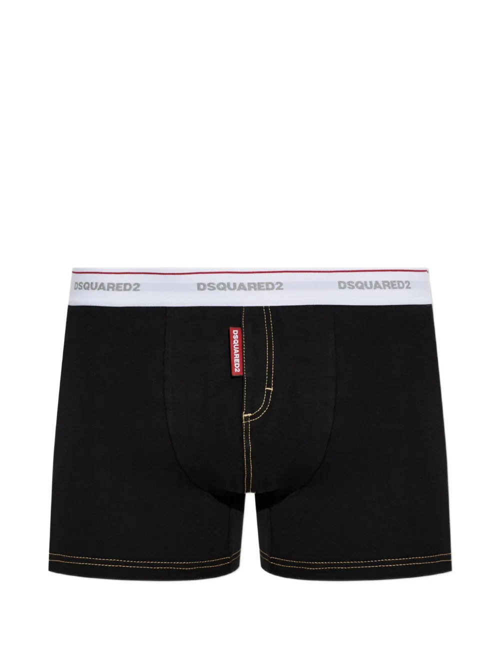 DSQUARED2 logo-waistband contrast-stitch boxers - Blu