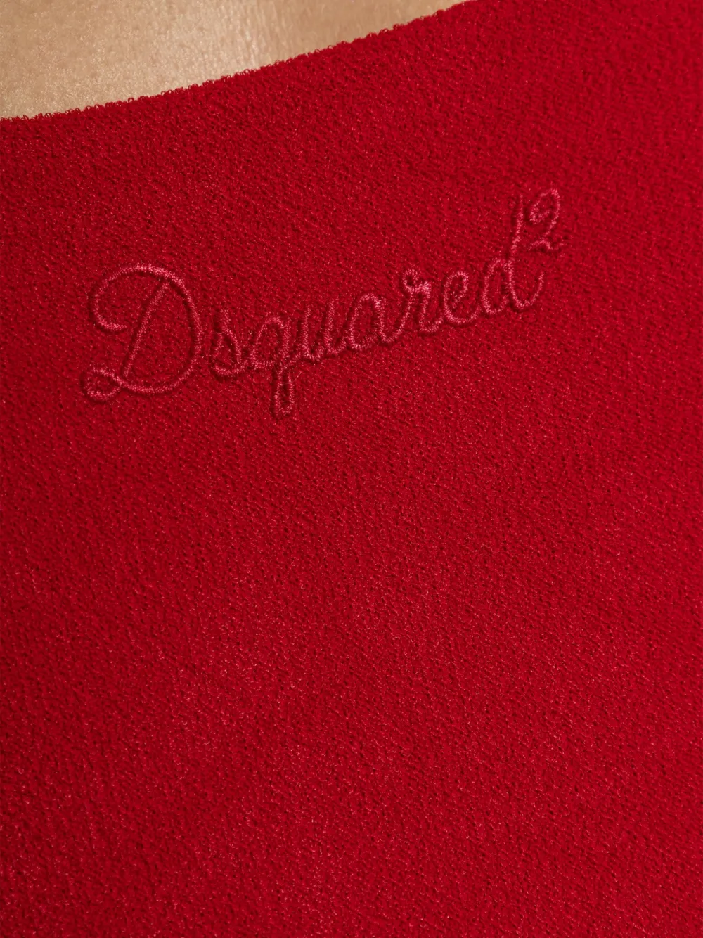 DSQUARED2 Badpak met geborduurd logo Rood