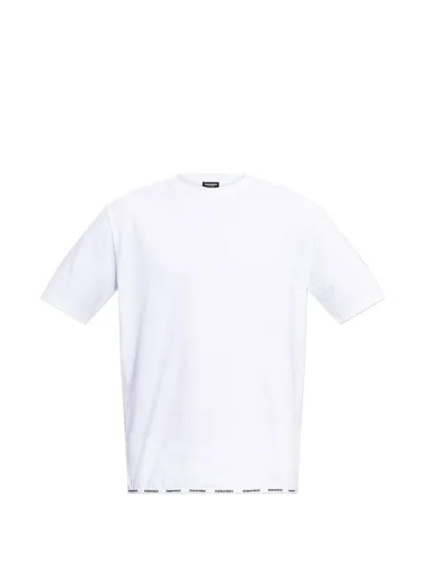 DSQUARED2 logo-waistband T-shirt
