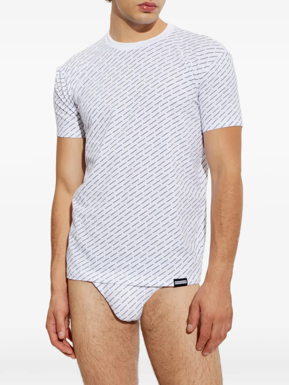 DSQUARED2 T-shirt met logoprint Wit