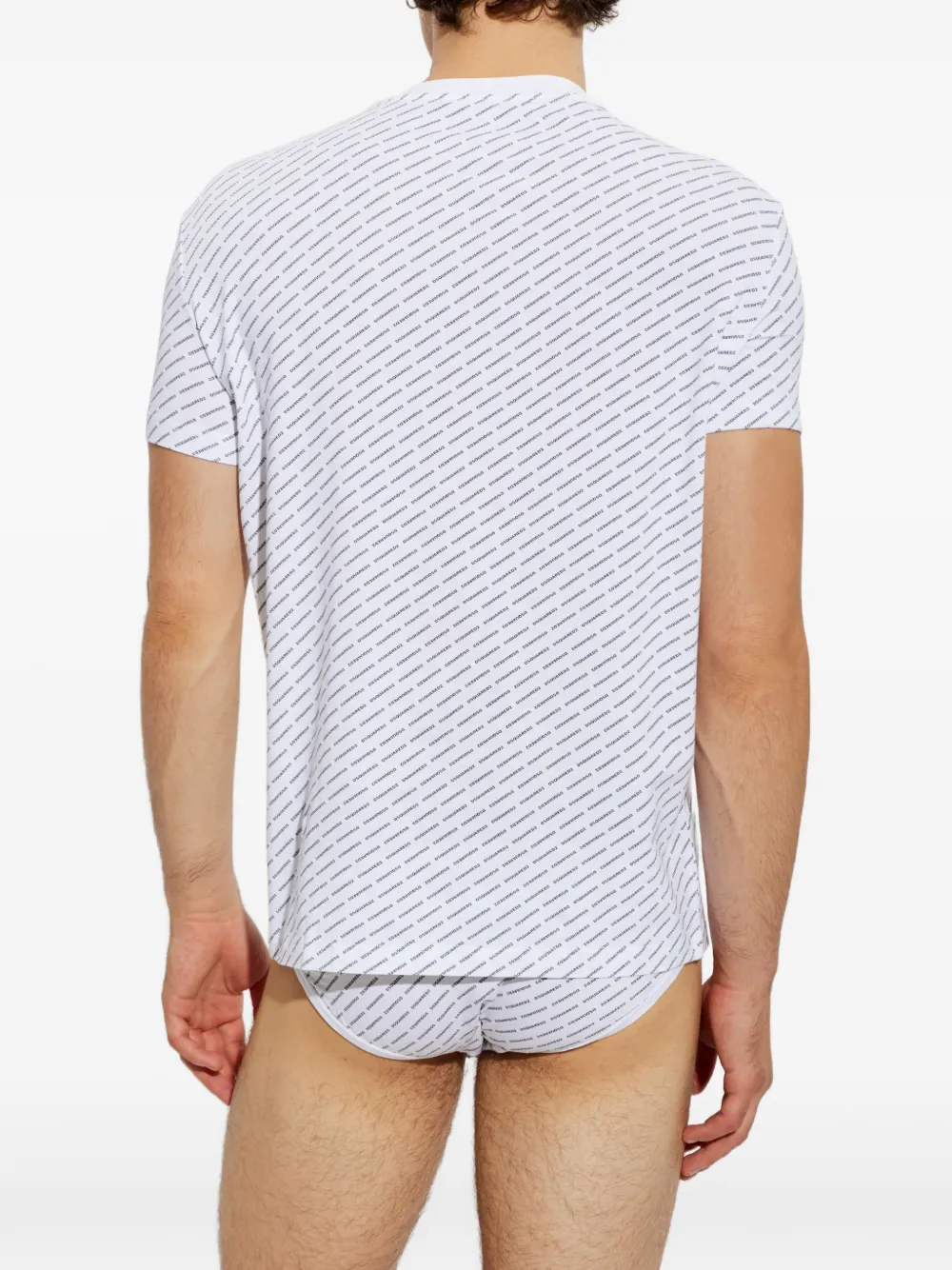 DSQUARED2 T-shirt met logoprint Wit