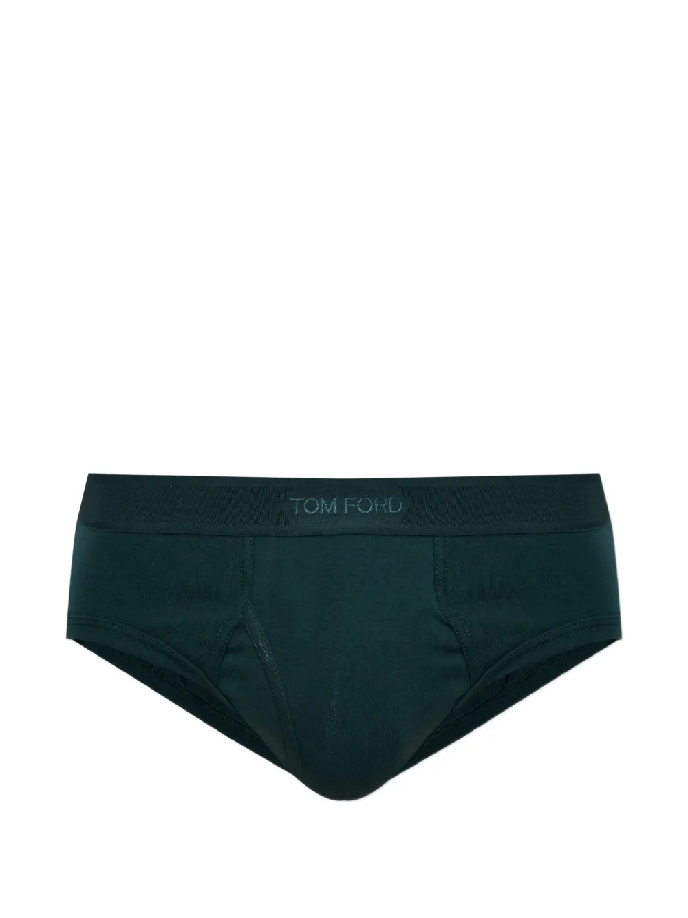 TOM FORD logo-waistband briefs - Verde
