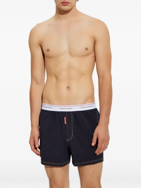 DSQUARED2 logo-waistband contrast-stitch boxers