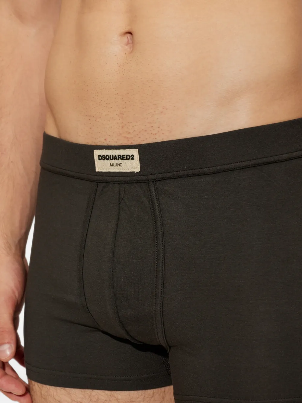 DSQUARED2 Boxershorts met logopatch Bruin