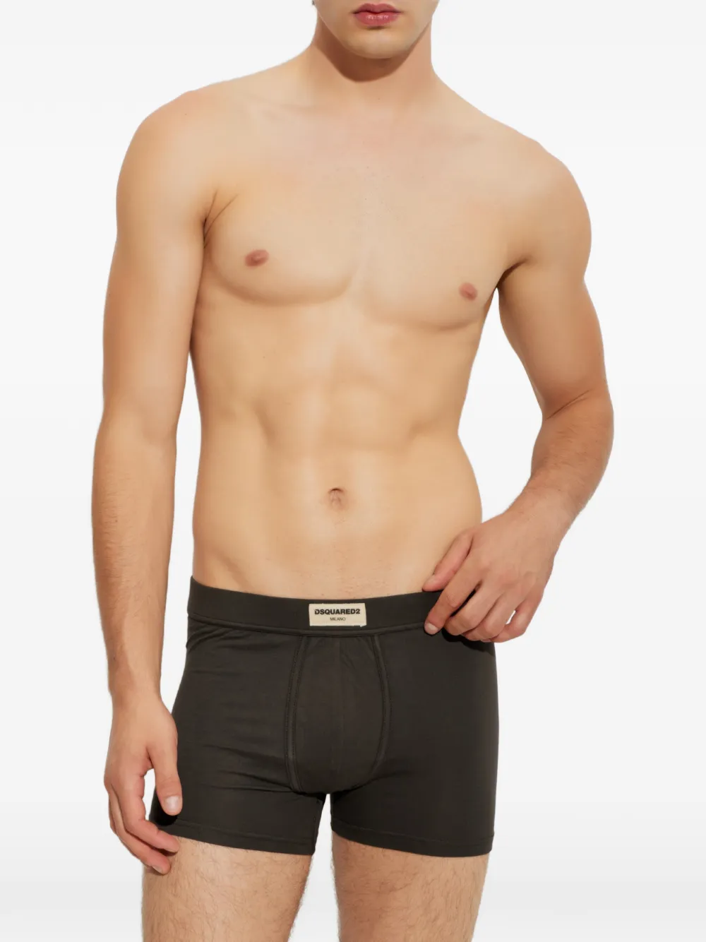 DSQUARED2 Boxershorts met logopatch Bruin